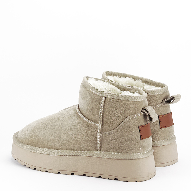 Ghete bej din piele naturala SW-012 111 [3]