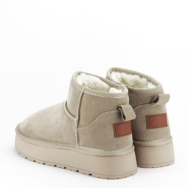 Ghete bej din piele naturala SW-012 111 [4]