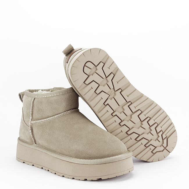 Ghete bej din piele naturala SW-012 111 [7]