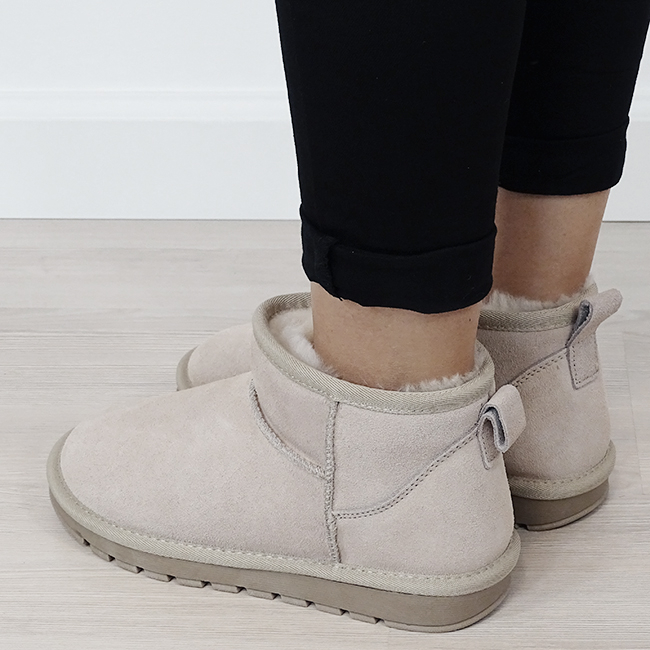 Ghete bej din piele naturala W5821 118 [3]