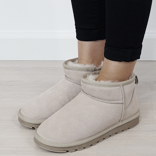 Ghete bej din piele naturala W5821 118 [2]