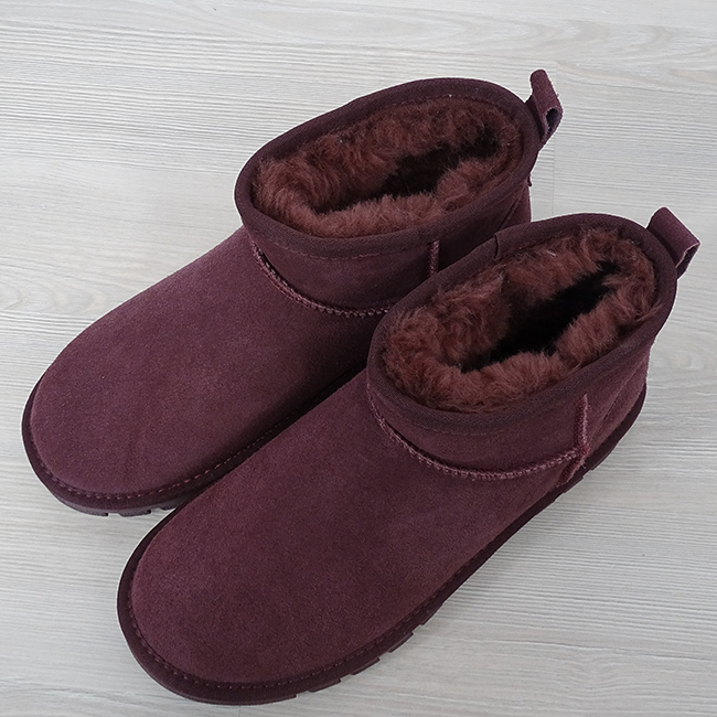 Ghete bordo din piele naturala W5821 118 [8]