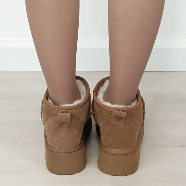 Ghete camel din piele naturala 6391 113 [5]