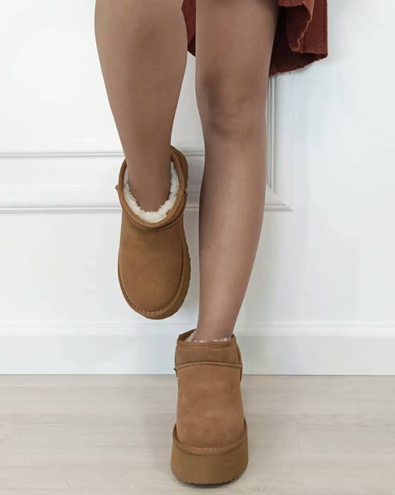 Ghete camel din piele naturala 6391 113 [2]