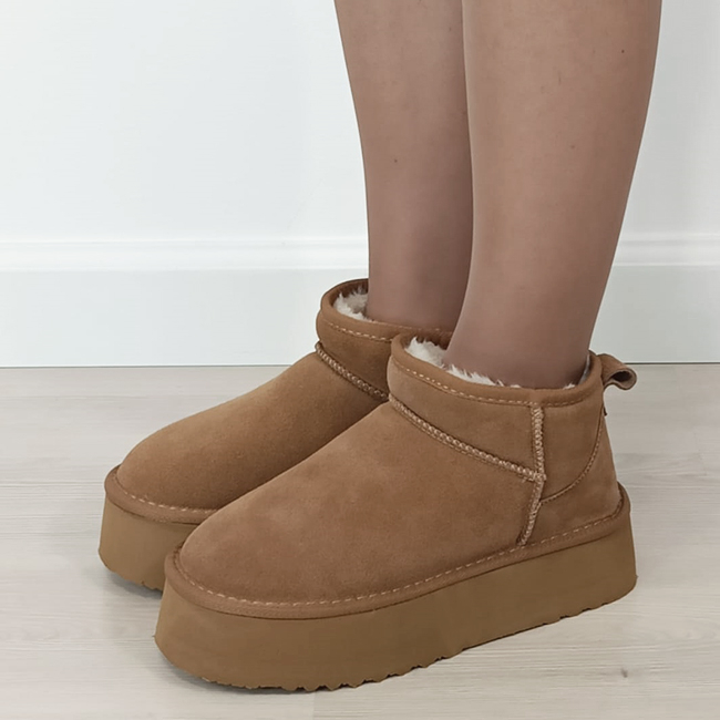 Ghete camel din piele naturala 6391 113 [3]