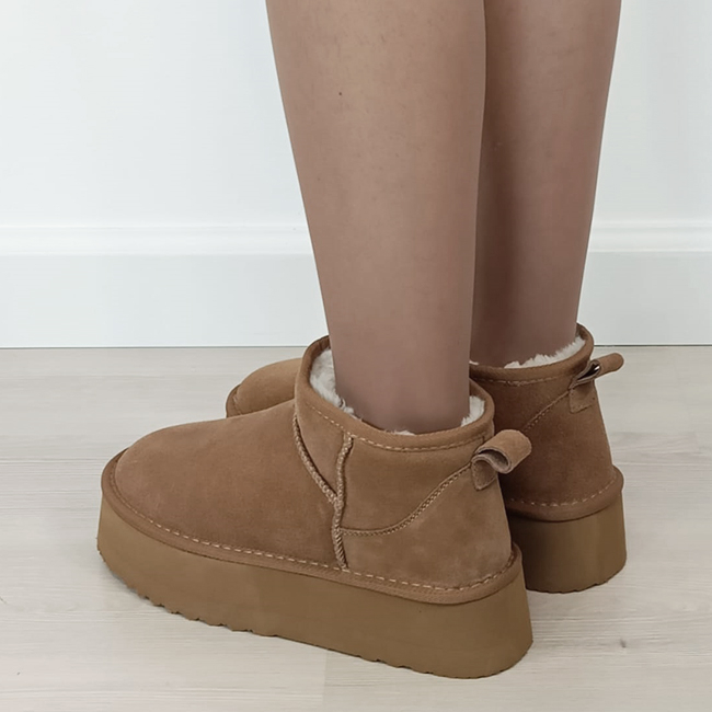 Ghete camel din piele naturala 6391 113 [4]