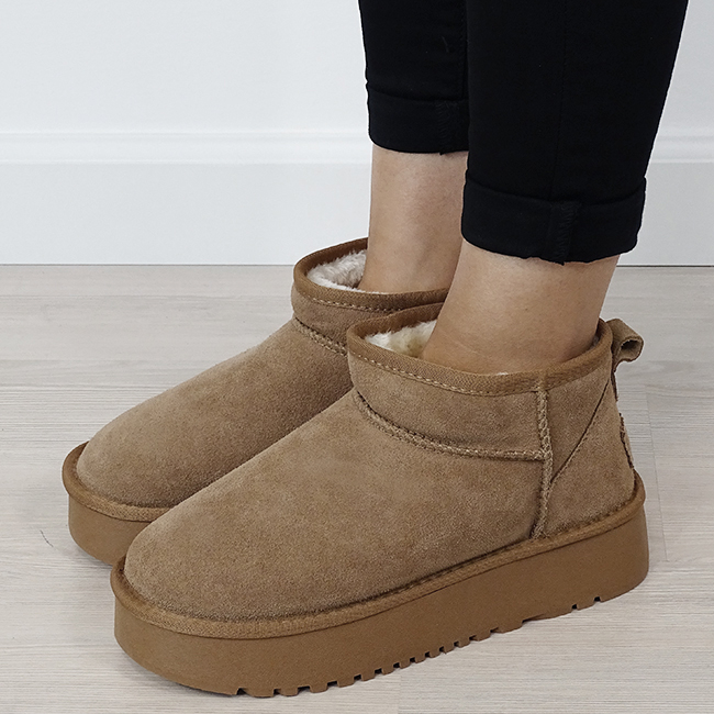 Ghete camel din piele naturala NN604 116 [2]