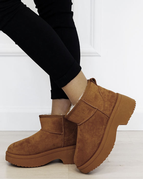 Ghete camel imblanite cu talpa groasa LT33-49 113 [2]