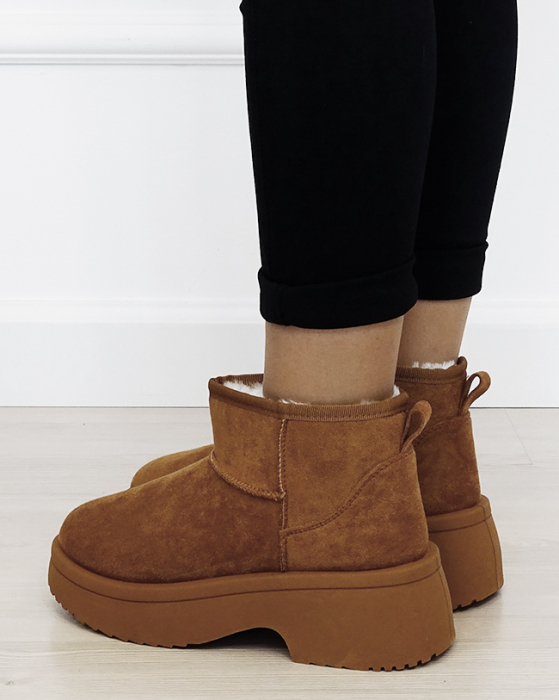 Ghete camel imblanite cu talpa groasa LT33-49 113 [3]