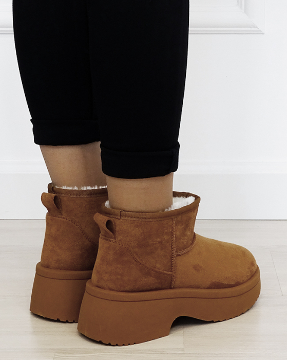 Ghete camel imblanite cu talpa groasa LT33-49 113 [5]