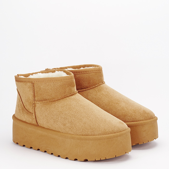 Ghete camel tip UGG cu talpa groasa 333-78 116 [7]