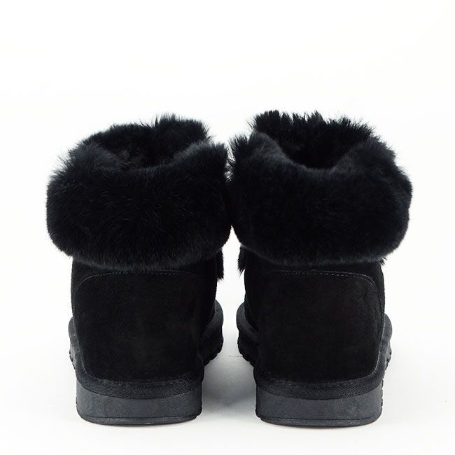 Ghete din piele naturala negre cu blanita 603 114 [4]