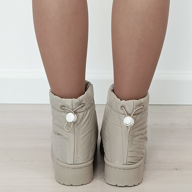 Ghete resigilate impermeabile kaki deschis DAV8651 M0 [4]