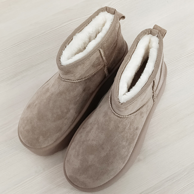 Ghete kaki deschis imblanite cu talpa groasa LT33-43 112 [8]