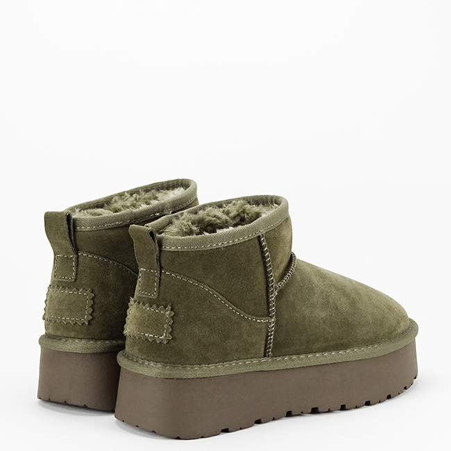 Ghete kaki din piele naturala JB1924 111 [5]