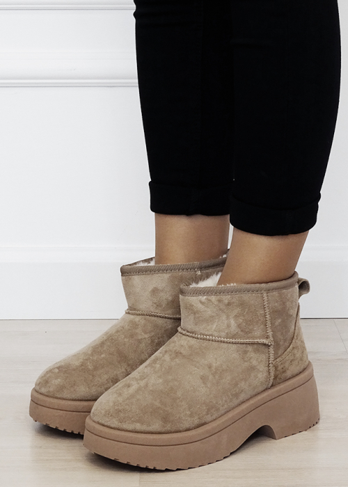 Ghete khaki imblanite cu talpa groasa LT33-49 113