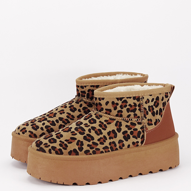 Ghete leopard print tip UGG cu talpa groasa LT33-15 113 [2]