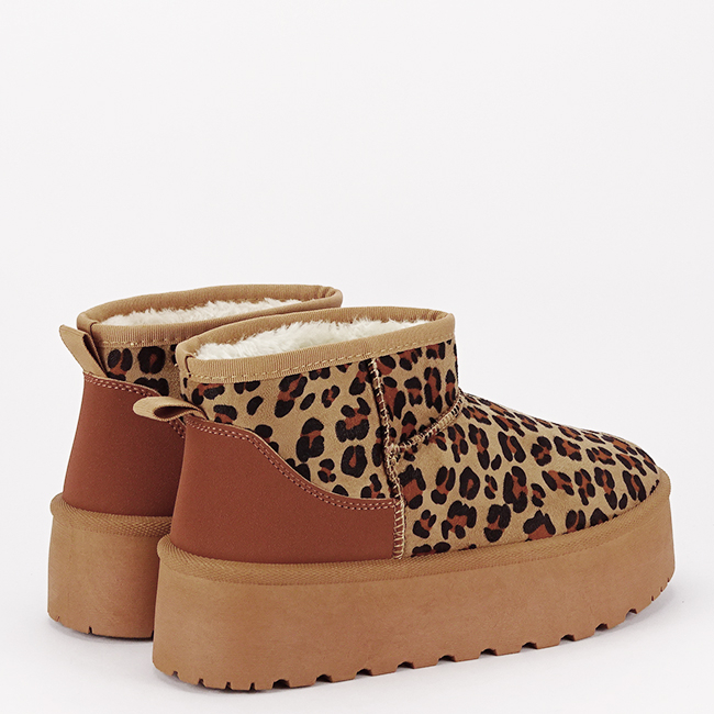 Ghete leopard print tip UGG cu talpa groasa LT33-15 113 [9]