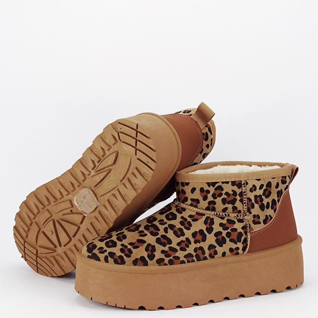Ghete leopard print tip UGG cu talpa groasa LT33-15 113 [8]