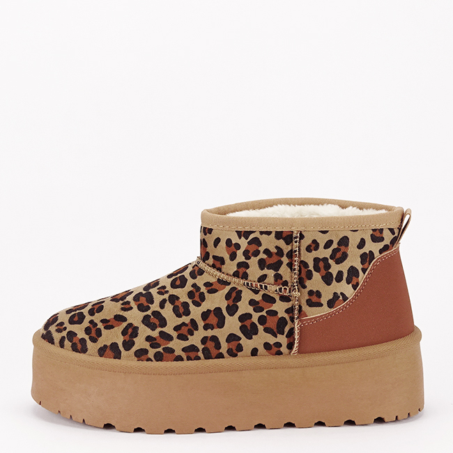 Ghete leopard print tip UGG cu talpa groasa LT33-15 113 [3]