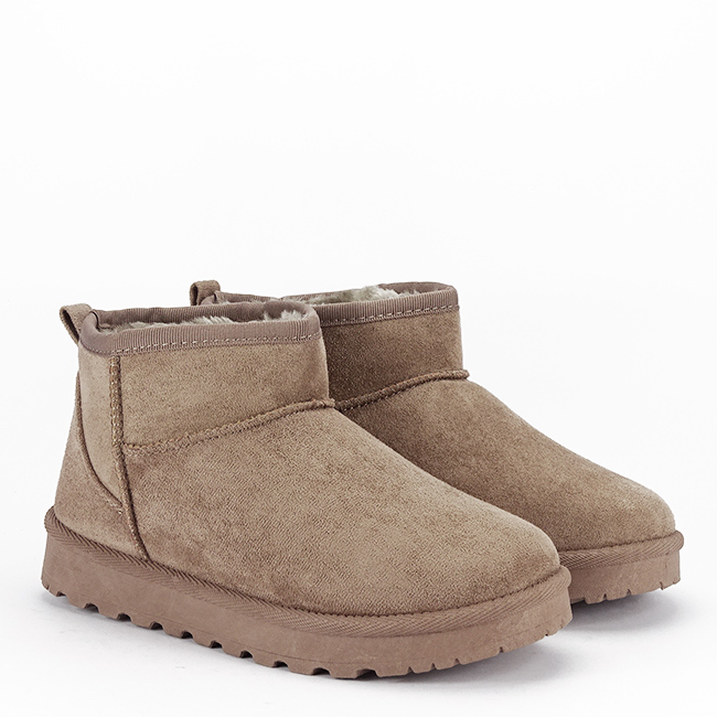 Ghete maro deschis imblanite tip UGG 88-155 112 [6]