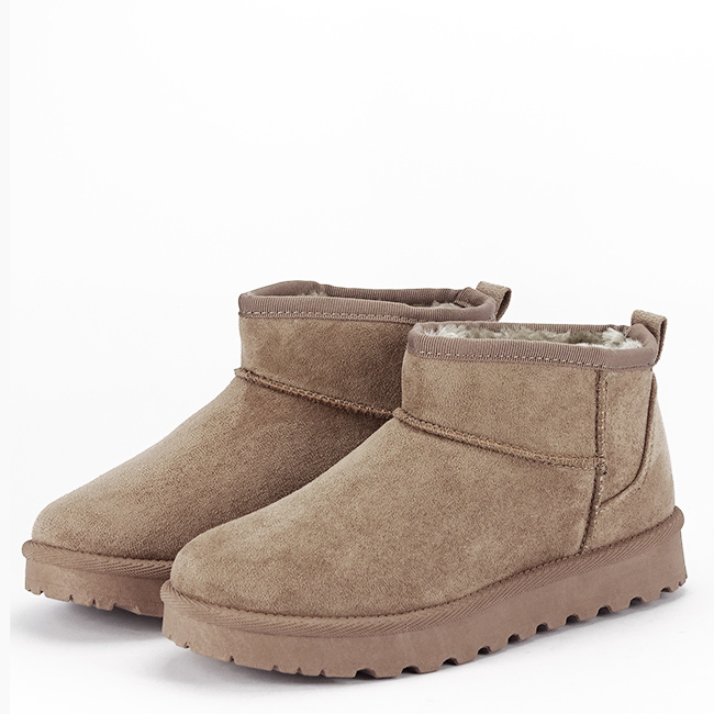 Ghete maro deschis imblanite tip UGG 88-155 112 [2]