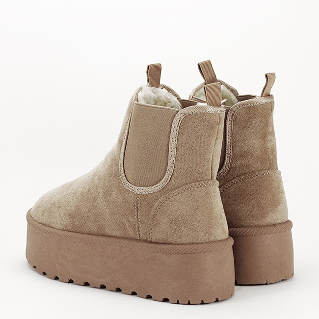 Ghete maro deschis tip UGG cu talpa groasa LT33-16 116 [3]