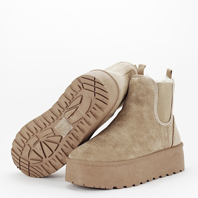 Ghete maro deschis tip UGG cu talpa groasa LT33-16 116 [7]