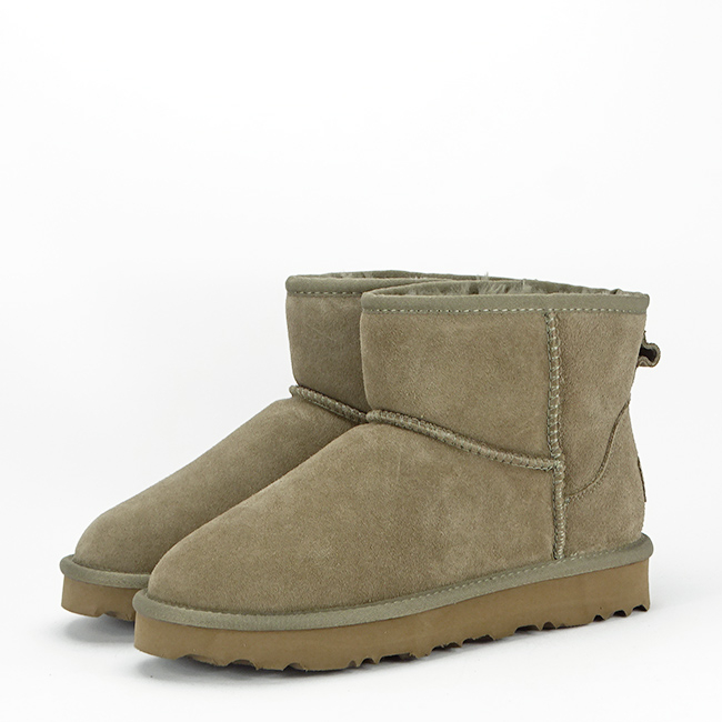Ghete maro taupe din piele naturala Fiona 19 [2]