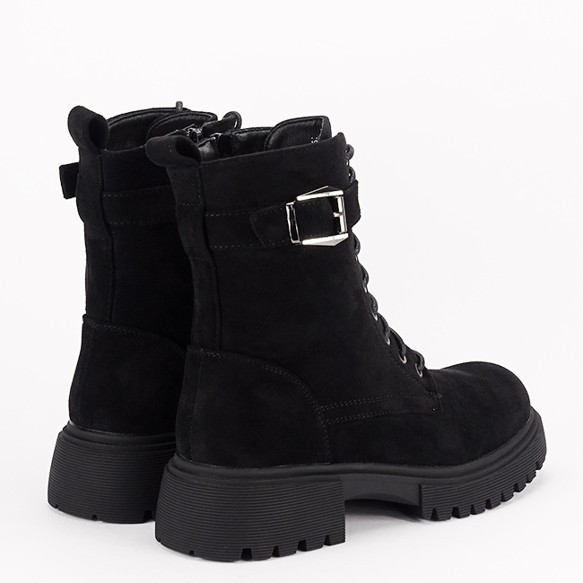 Ghete negre casual cu talpa groasa 5699 115 [6]