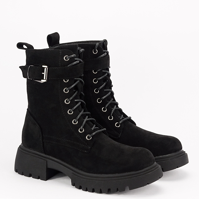 Ghete negre casual cu talpa groasa 5699 115 [7]