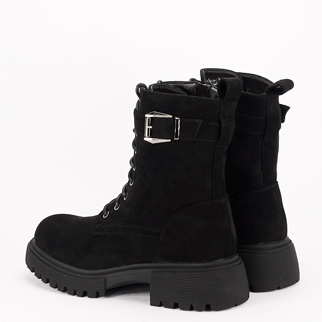 Ghete negre casual cu talpa groasa 5699 115 [4]