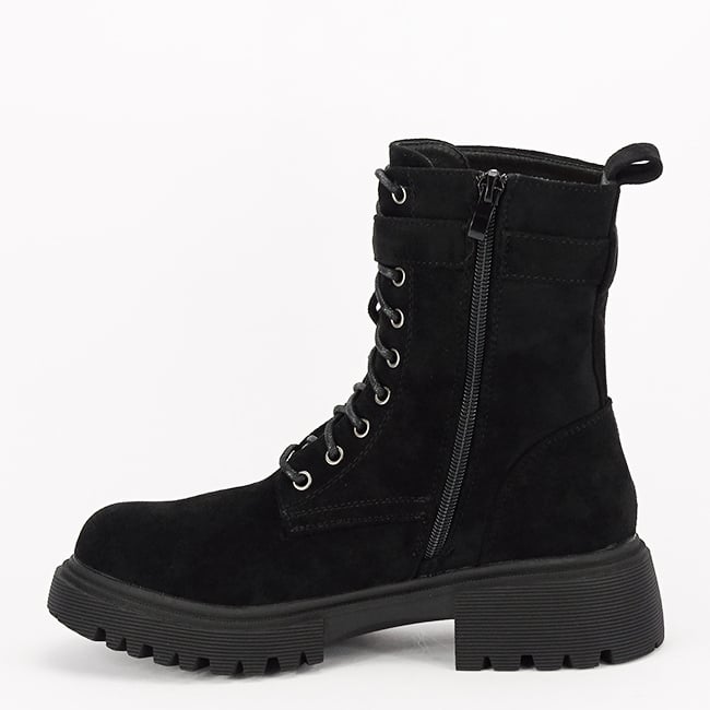 Ghete negre casual cu talpa groasa 5699 115 [3]
