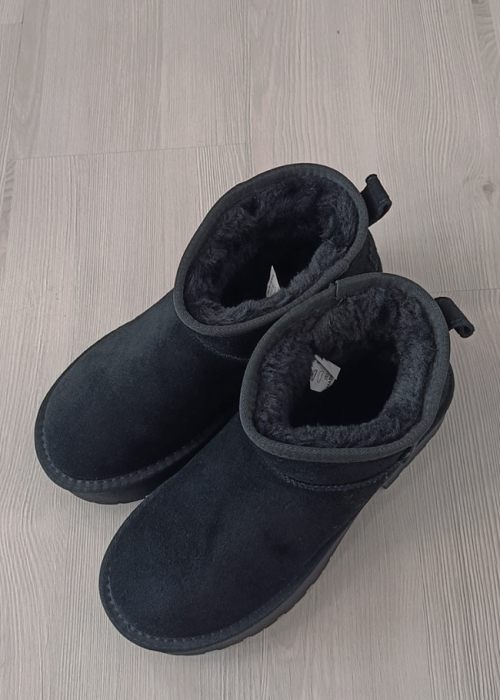 Ghete negre cu platforma din piele naturala JB1999 116 [8]