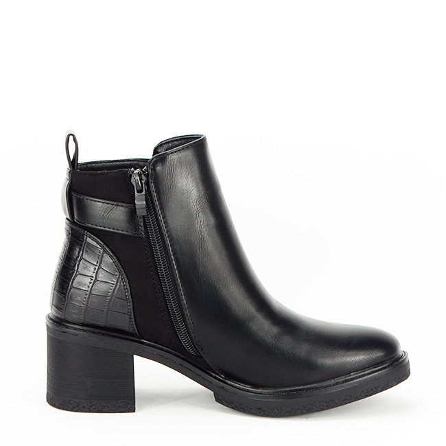 Ghete negre cu talpa groasa 5686 112 [6]
