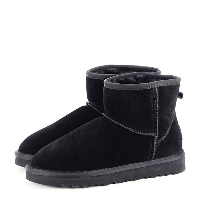 Ghete negre din piele naturala Fiona 116 [2]