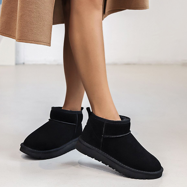 Ghete negre din piele naturala JB1966 111 [2]