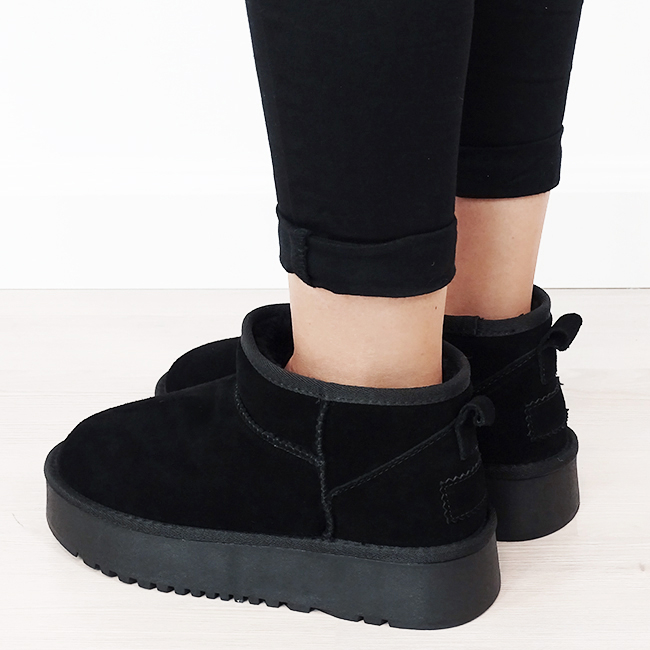 Ghete negre din piele naturala NN604 116 [3]