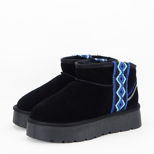 Ghete negre din piele naturala W5829 118 [3]