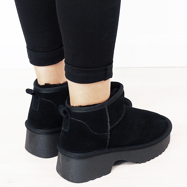 Ghete negre din piele naturala W5878 114 [6]