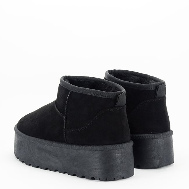 Ghete negre imblanite cu talpa groasa LT33-43 112 [4]
