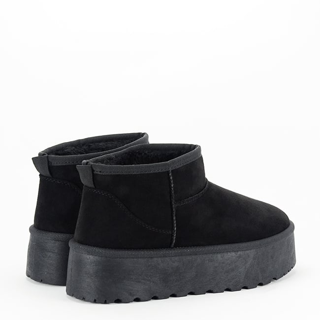 Ghete negre imblanite cu talpa groasa LT33-43 112 [6]