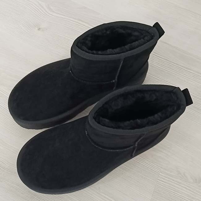 Ghete negre imblanite cu talpa groasa LT33-49 113 [8]