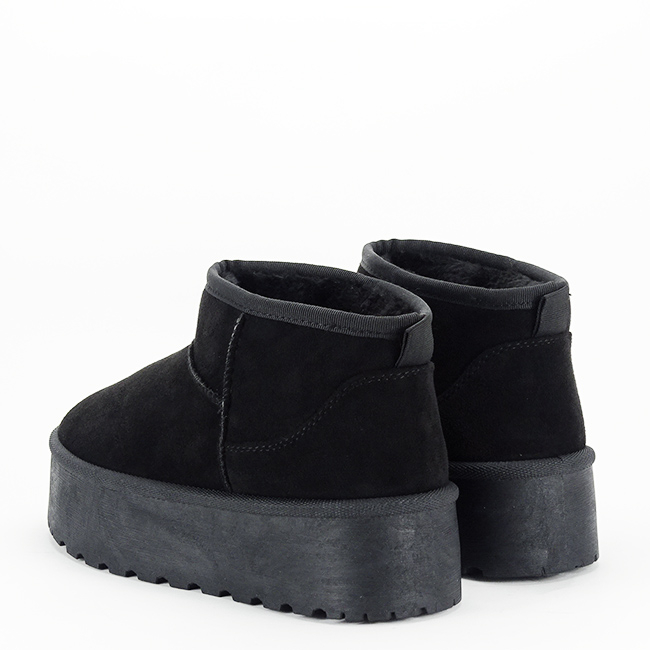 Ghete negre tip UGG cu talpa groasa 333-78 116 [4]