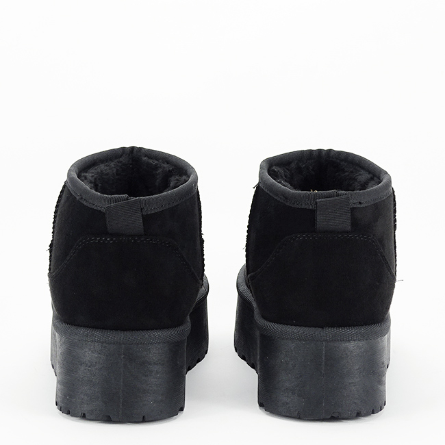 Ghete negre tip UGG cu talpa groasa 333-78 116 [5]
