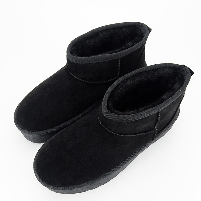 Ghete negre tip UGG cu talpa groasa 333-78 116 [8]