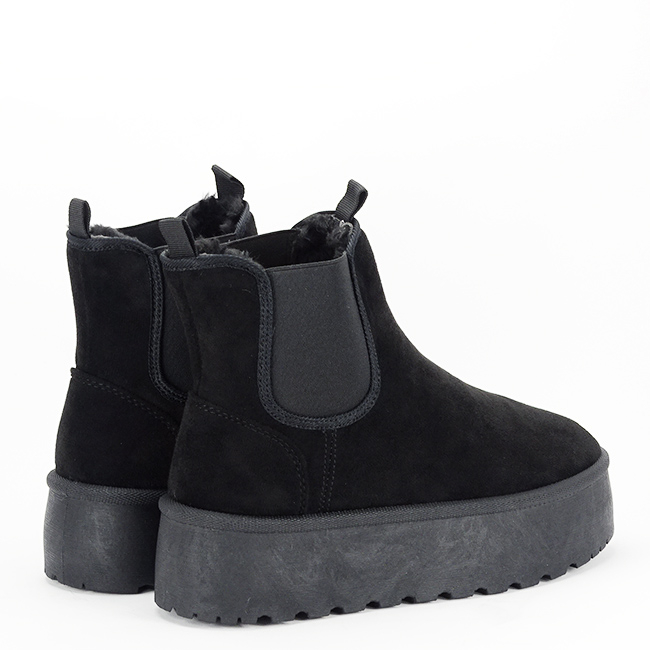 Ghete negre tip UGG cu talpa groasa LT33-16 111 [5]