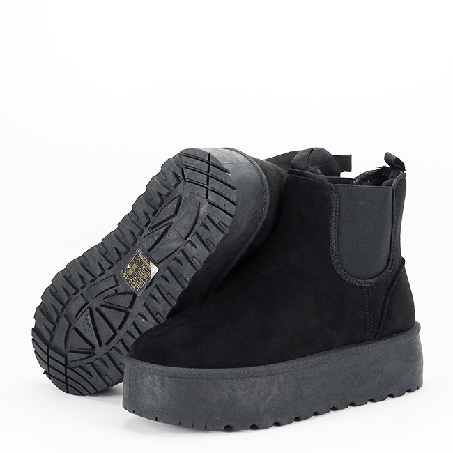 Ghete negre tip UGG cu talpa groasa LT33-16 111 [7]