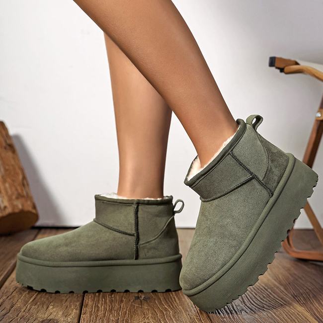 Ghete verzi imblanite cu talpa groasa LT33-43 112