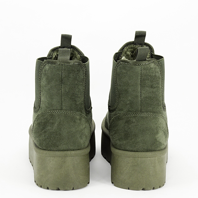 Ghete verzi tip UGG cu talpa groasa LT33-16 111 [4]